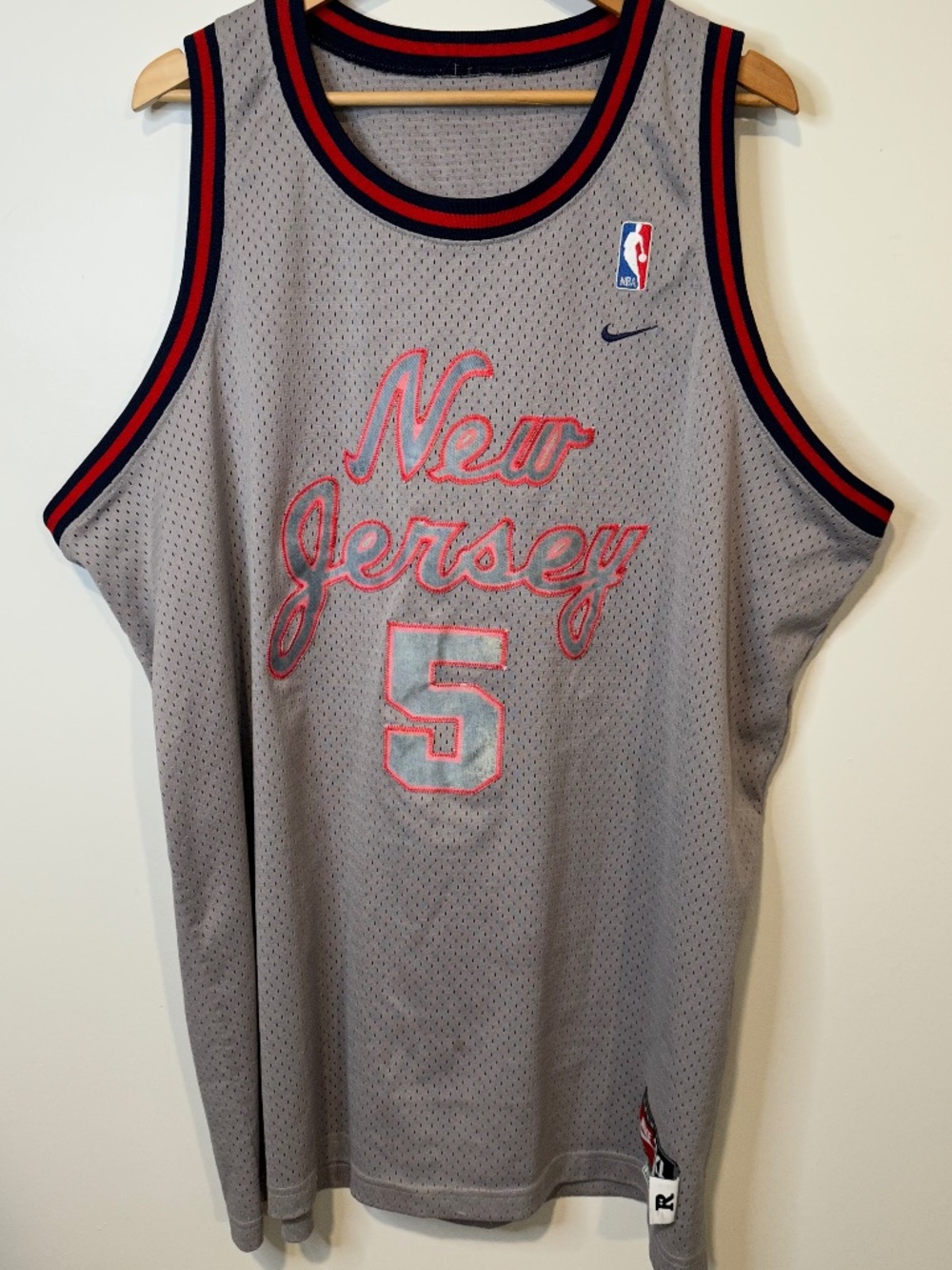 Nike New Jersey Nets Jason Kidd #5 Jersey Size 3XL